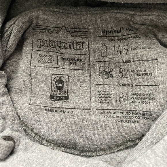Patagonia grey hooded sweatshirt - Picture 4 of 4